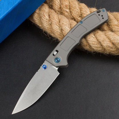 BM748 Titanium Alloy Handle Folding Knife14
