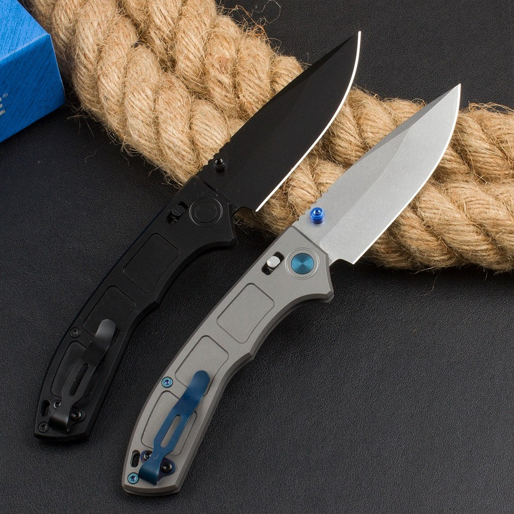BM748 Titanium Alloy Handle Folding Knife3