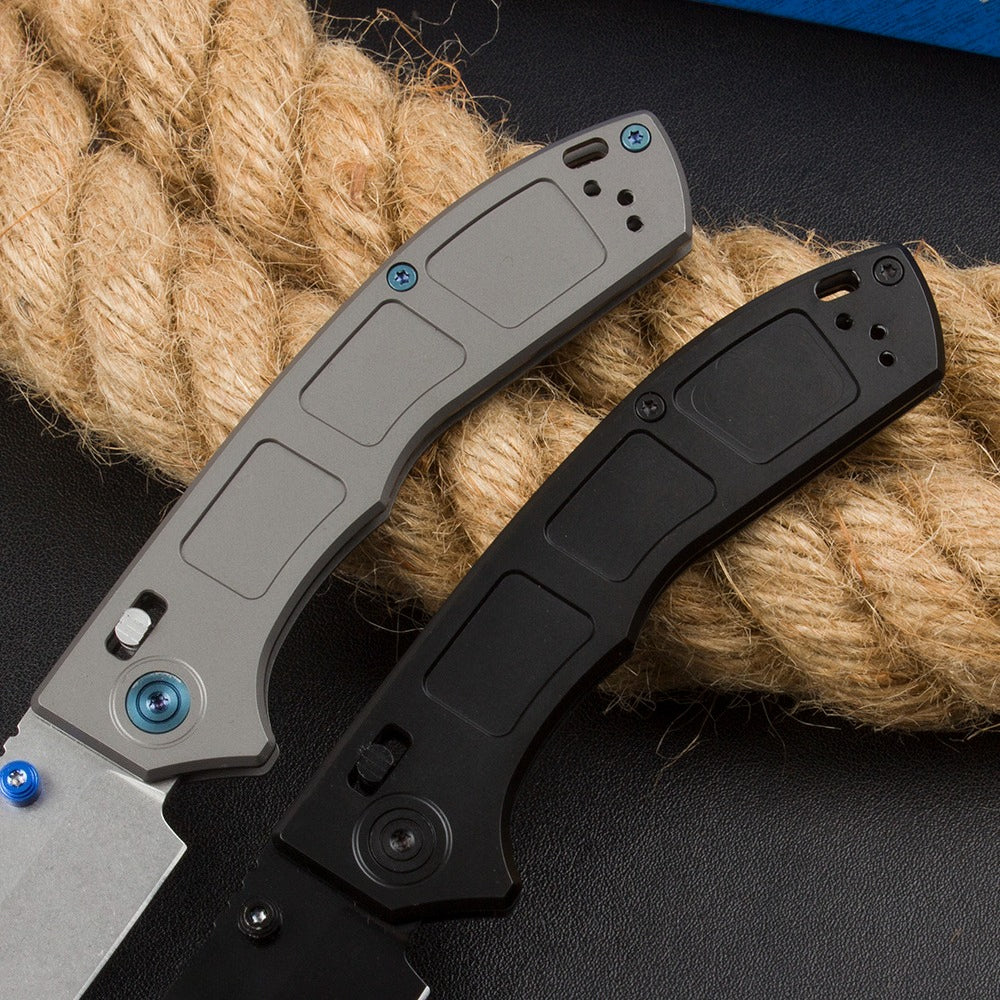 BM748 Titanium Alloy Handle Folding Knife5