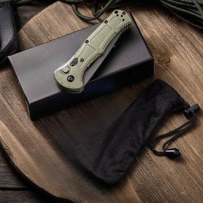 BM9070 folding knife sheath view