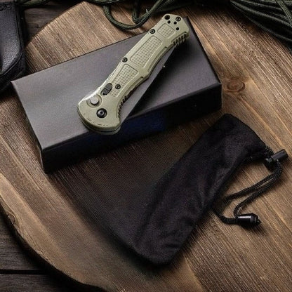 BM9070 folding knife sheath view