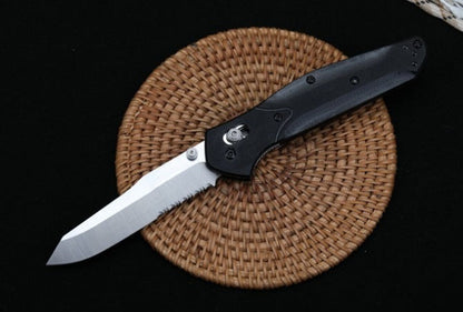 BM940  G10 Handle Stonewashed Folding Knife3