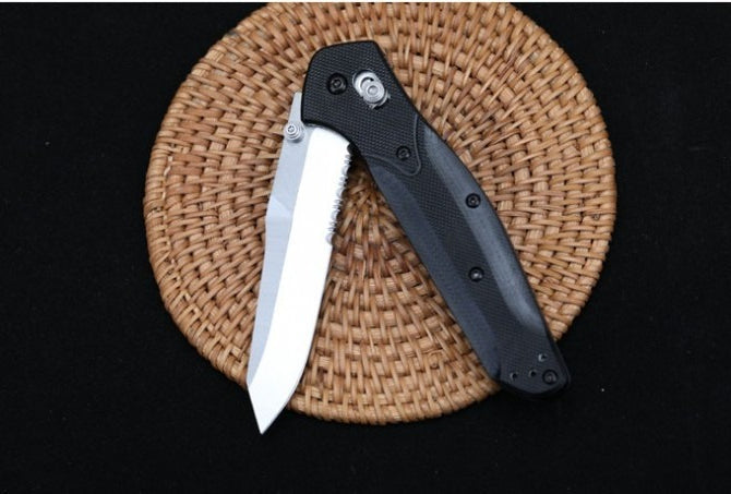 BM940  G10 Handle Stonewashed Folding Knife4