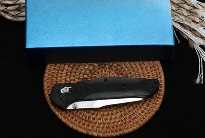 BM940  G10 Handle Stonewashed Folding Knife5