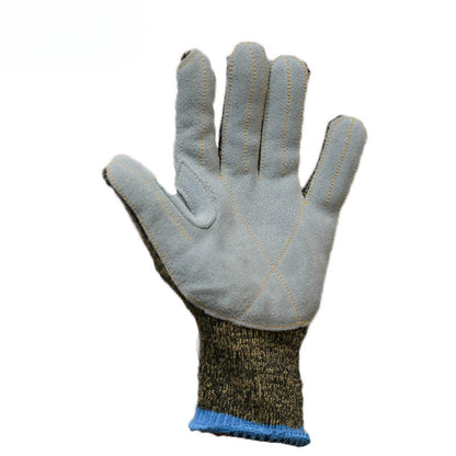 Single Camouflage Safety Glove lying flat