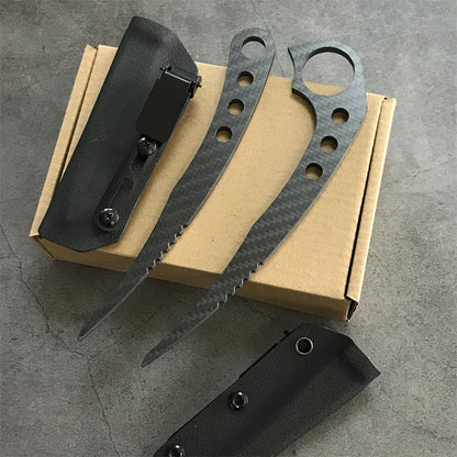 Carbon fiber EDC hole knife line