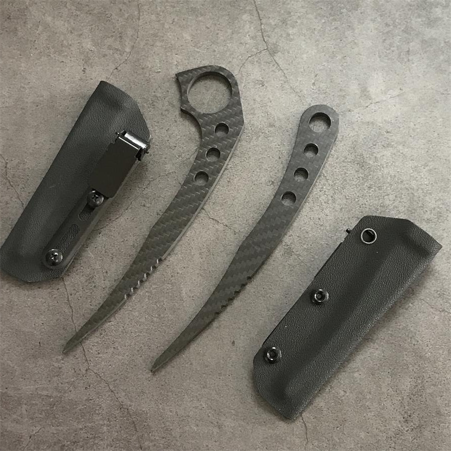 Carbon fiber EDC hole knife sheath