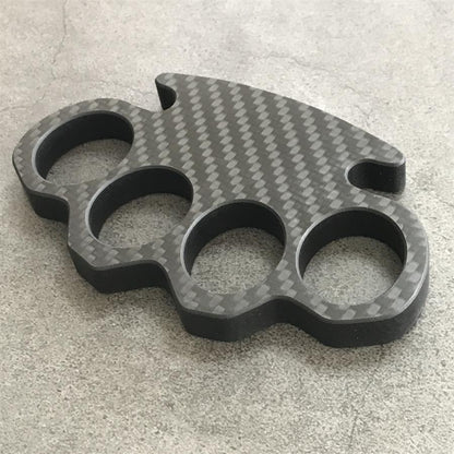 Classic Carbon Fiber Knuckle Duster at slight angle