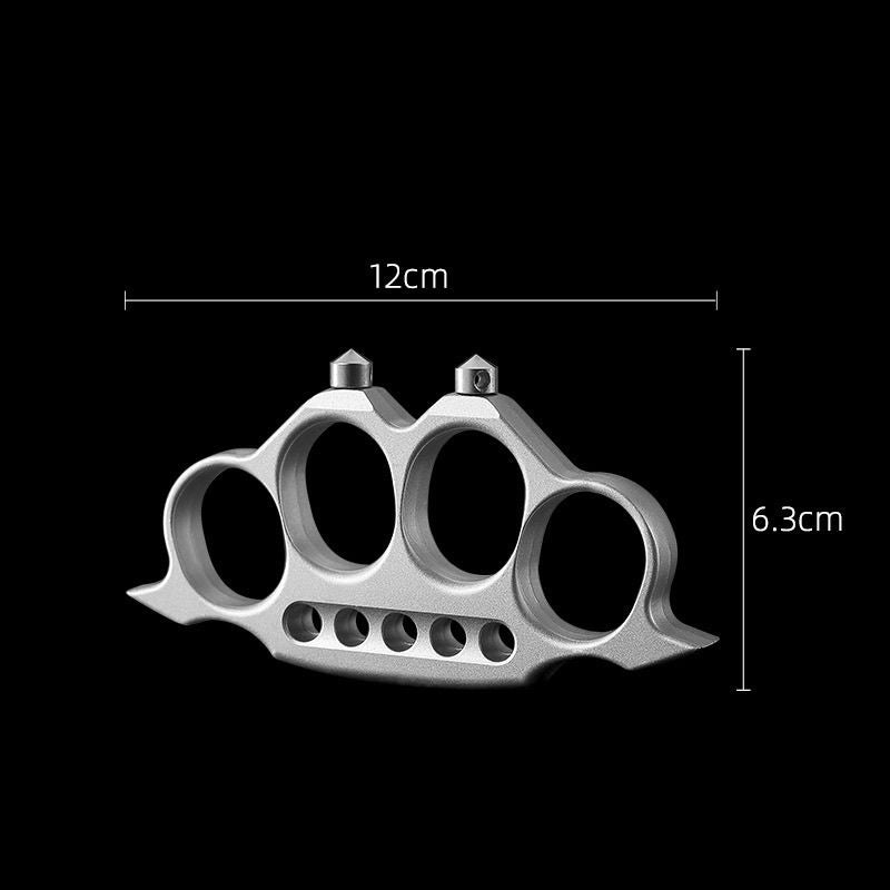 Zinc alloy knuckle duster with size chart