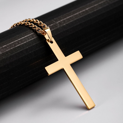 Cross Titanium Steel Knuckle Dusters Pendant Necklace