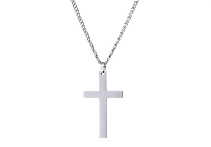 Cross Titanium Steel Knuckle Dusters Pendant Necklace10