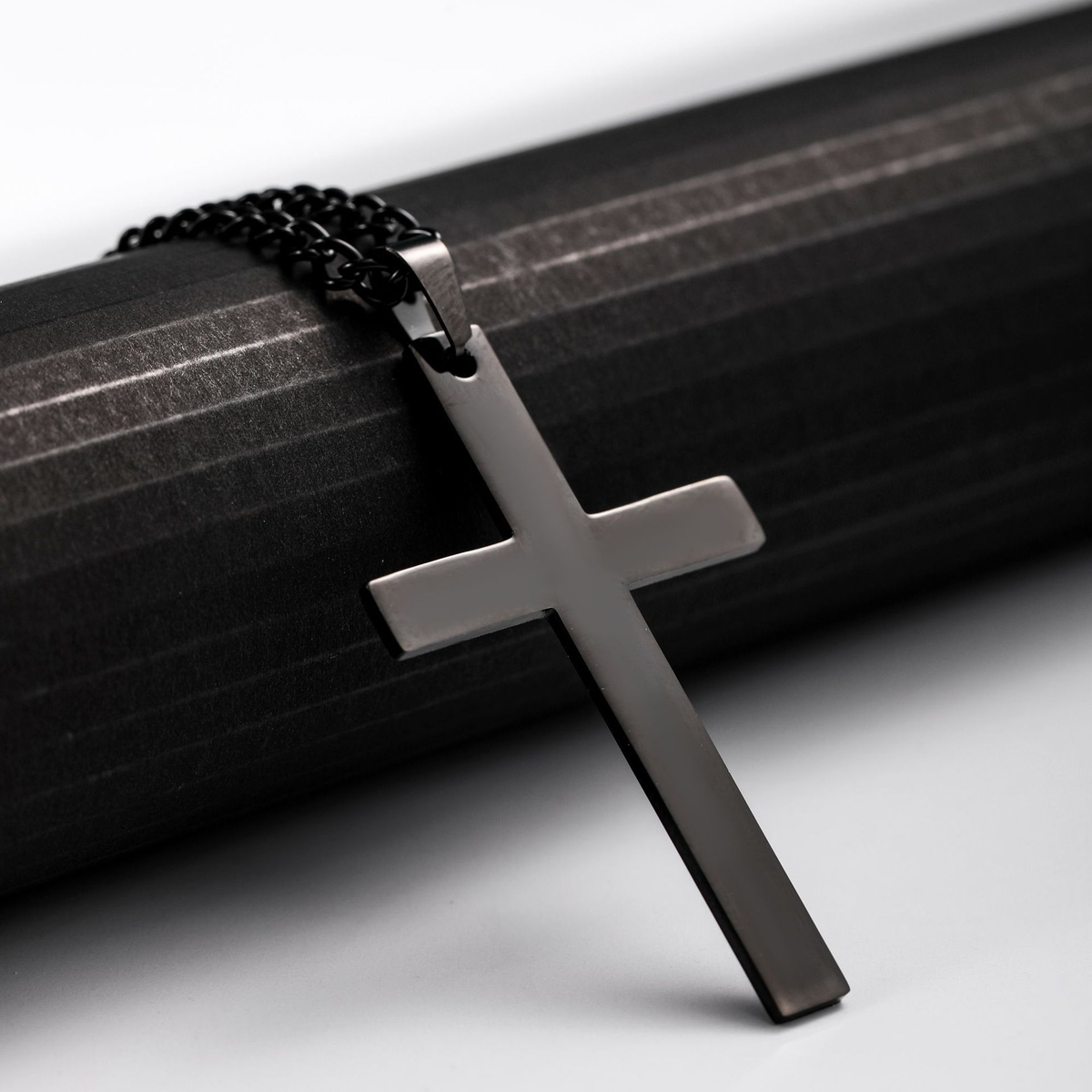 Cross Titanium Steel Knuckle Dusters Pendant Necklace3