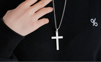 Cross Titanium Steel Knuckle Dusters Pendant Necklace4