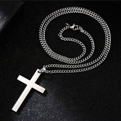 Cross Titanium Steel Knuckle Dusters Pendant Necklace5
