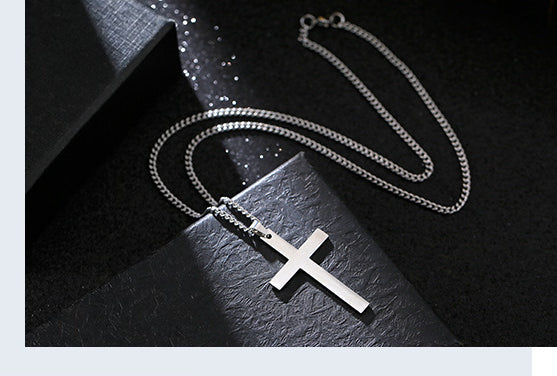 Cross Titanium Steel Knuckle Dusters Pendant Necklace6
