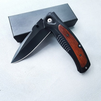DA315 G10 Wood Handle Folding Knife