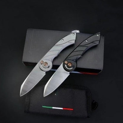 Forged M390 Outdoor CNC Machining Knife — detail of the finish and edges.