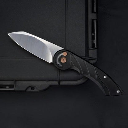 Forged M390 Outdoor CNC Machining Knife — size comparison against a common object.