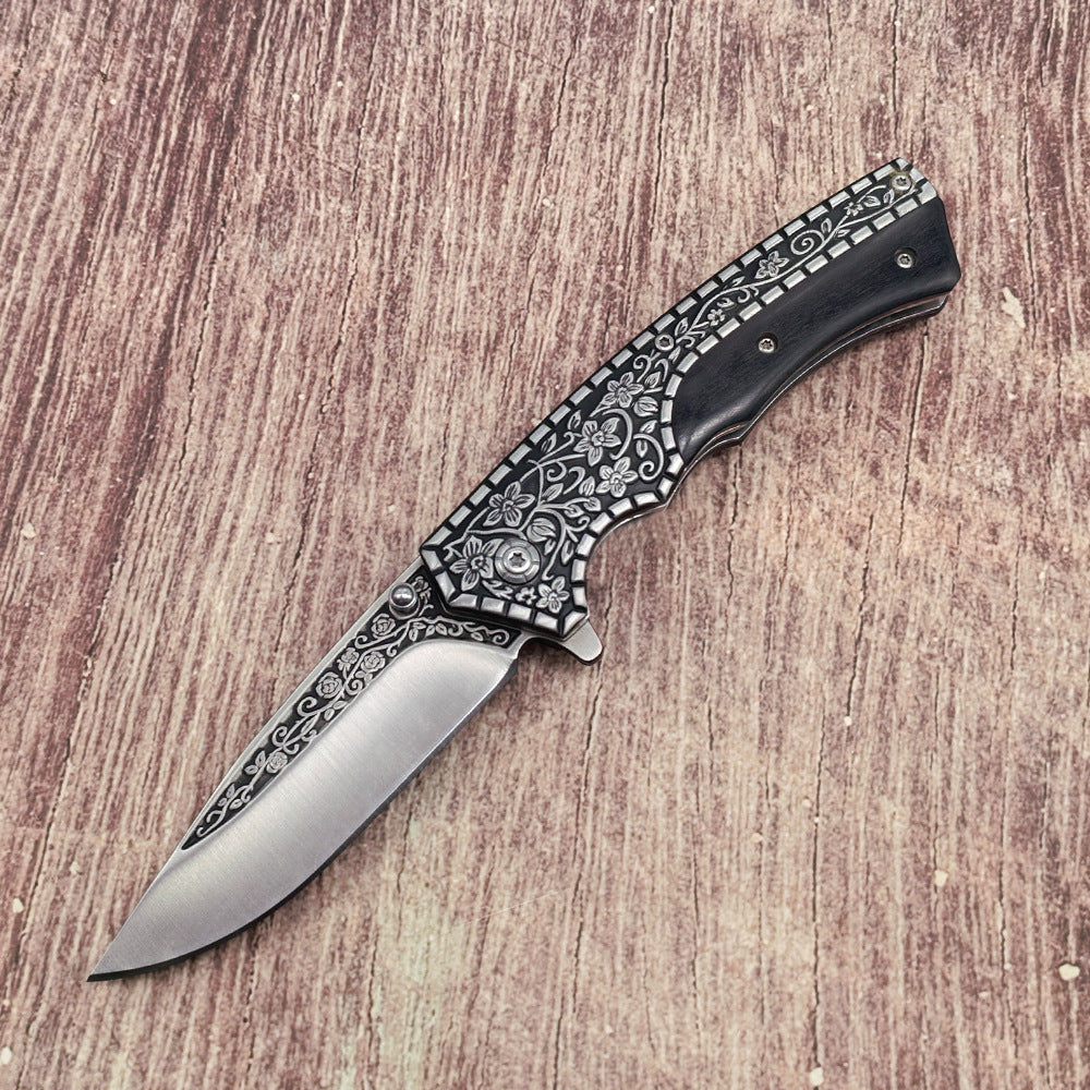 J21 folding knife open view