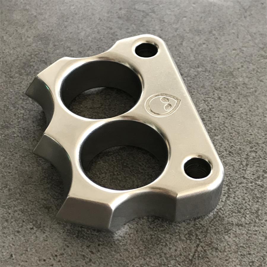 Mini 316 Steel Alien Knuckle Duster flat grey