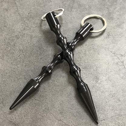 Black EDC baton cross