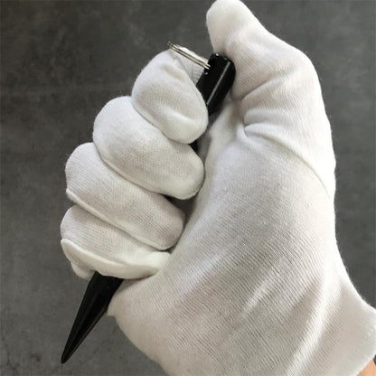 Black EDC baton fist