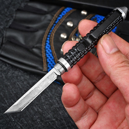 Mini Damascus Pen Multifunctional Pocket Tool