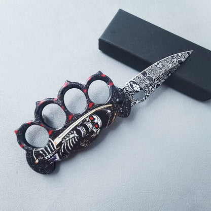 EDC pocket knife posed in a handheld carry shot