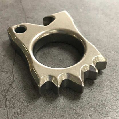 Titanium Knuckle Duster resting on its side