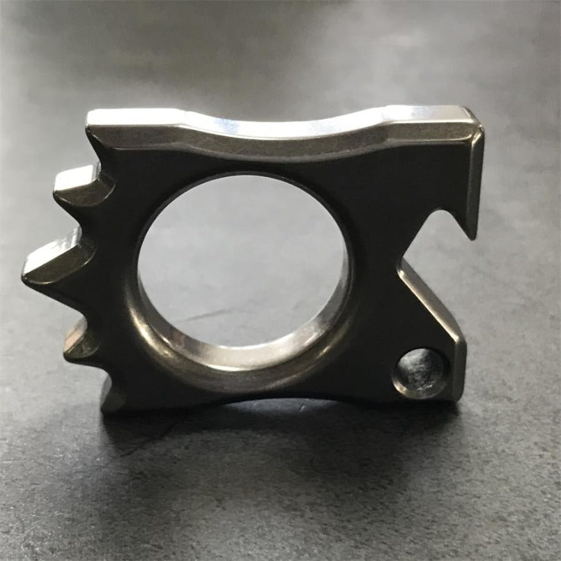 Titanium Hedgehog Knuckle Duster standing upright alone9