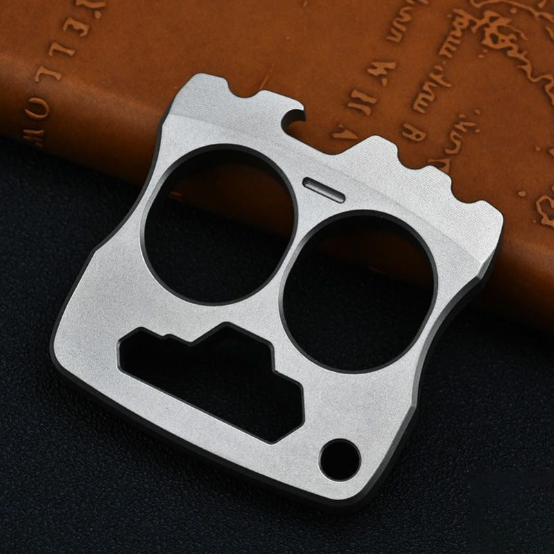 Titanium Smiley Face Knuckle Dusters Bottle Opene2