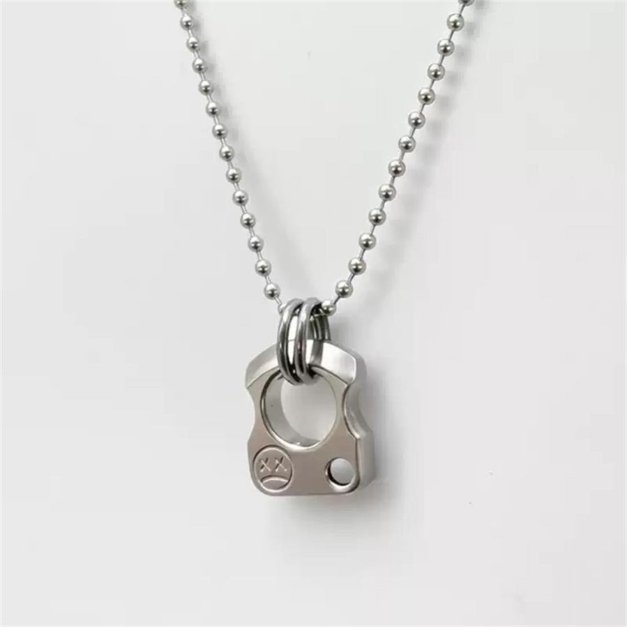 Small Size Titanium Knuckle Duster Pendant