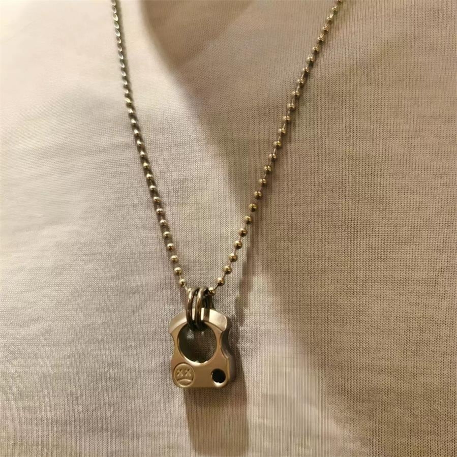 Small Size Titanium Knuckle Duster Pendant3