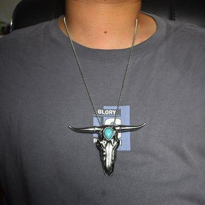 Damascus Steel Turquoise Horn Dagger4