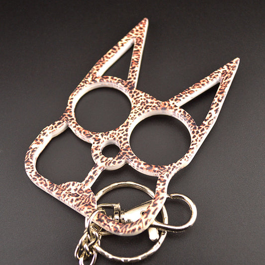 Two-Finger Cat Ear Zinc Alloy Knuckle Dusters