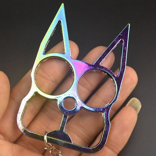 Two-Finger Cat Ear Zinc Alloy Knuckle Dusters2
