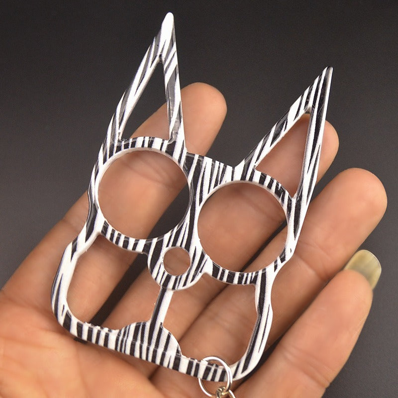 Two-Finger Cat Ear Zinc Alloy Knuckle Dusters3