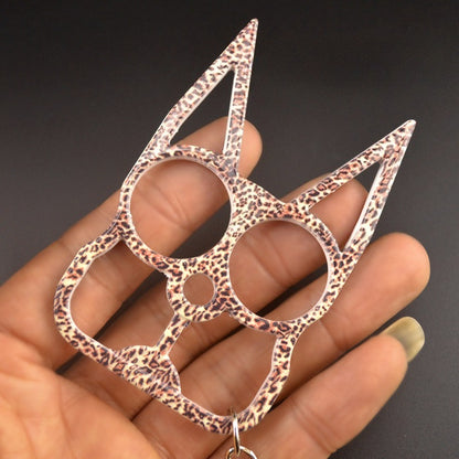 Two-Finger Cat Ear Zinc Alloy Knuckle Dusters4