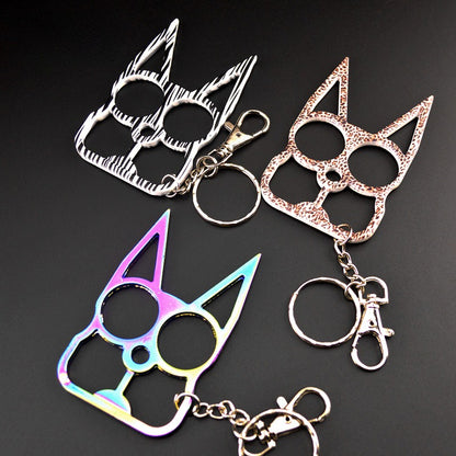 Two-Finger Cat Ear Zinc Alloy Knuckle Dusters5