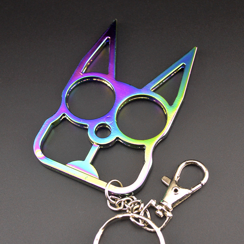 Two-Finger Cat Ear Zinc Alloy Knuckle Dusters6