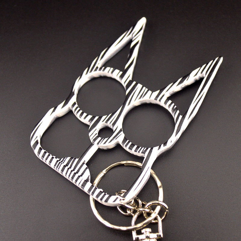 Two-Finger Cat Ear Zinc Alloy Knuckle Dusters7