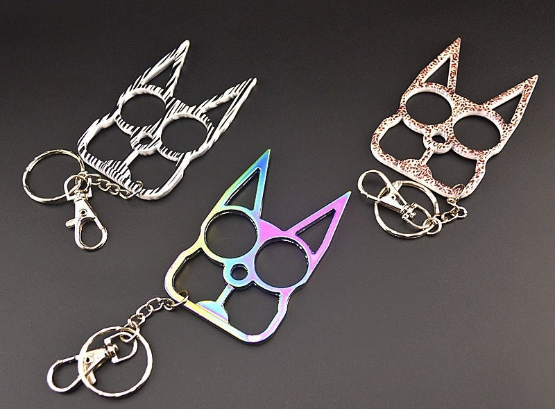 Two-Finger Cat Ear Zinc Alloy Knuckle Dusters8