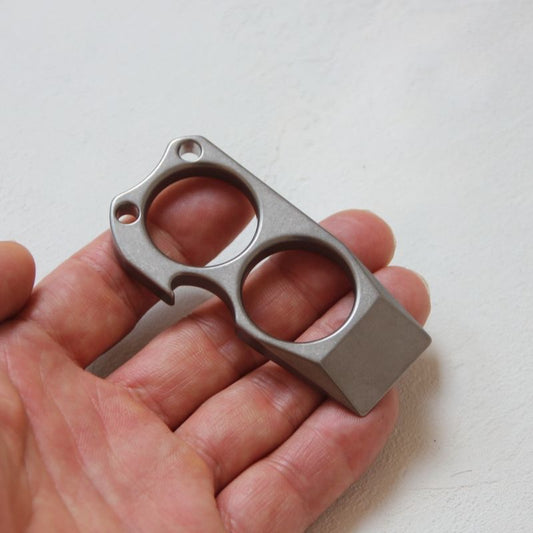 Mini Crowbar Titanium Bottle Opening EDC Keychain Backpack Tool
