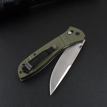 BM710D G10410 Stainless Steel Lined Outdoor Folding Knife