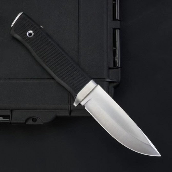 Powder Steel with Thermoplastic TPR Handle Outdoor Knife