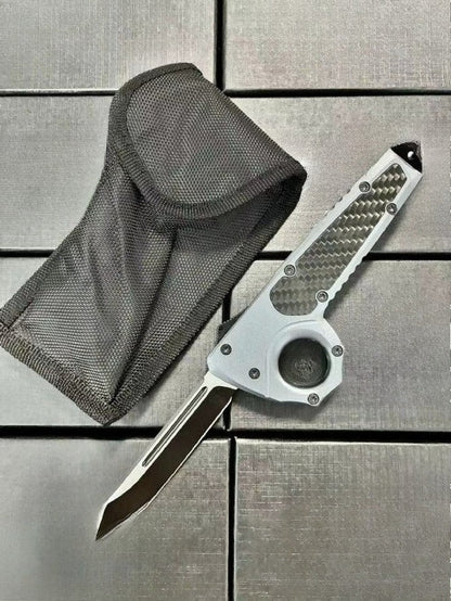 MT Zinc Alloy Carbon Brazing Material Single-Hole Outdoor Portable Knife