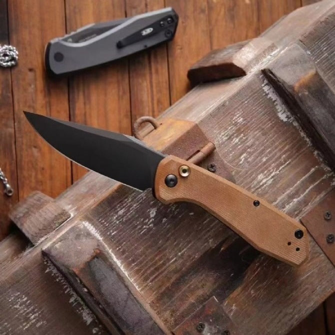 ZT0512 Stylish Brown Handle Outdoor Portable Knife