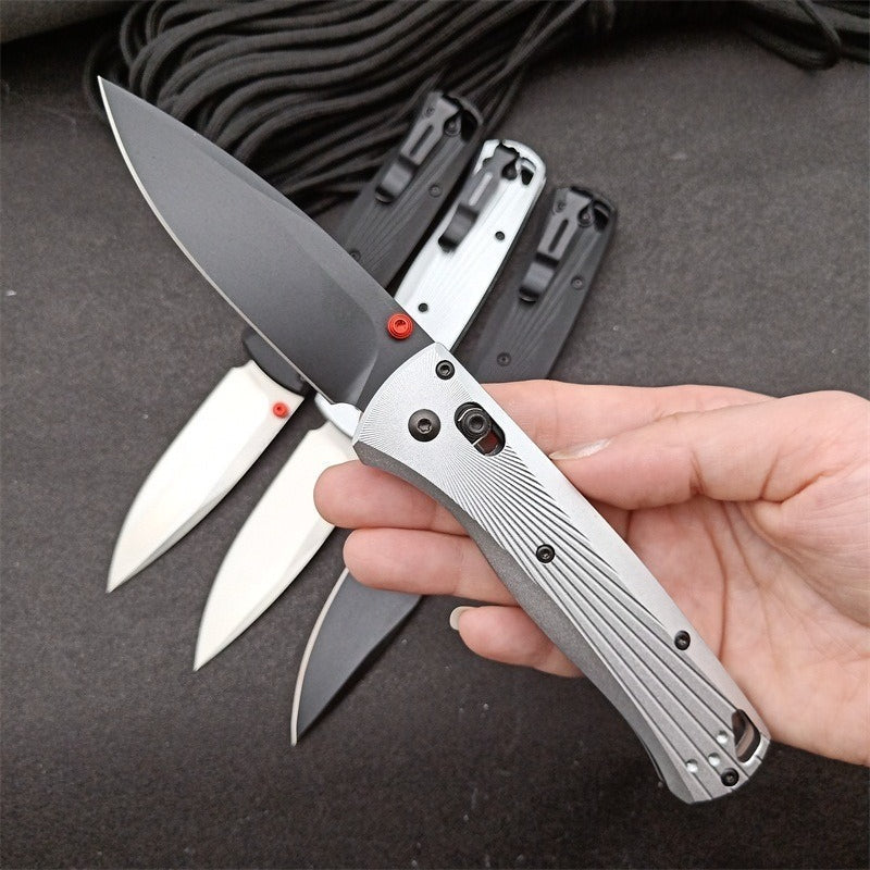 BM535 Bk-4 Titanium Handle Folding Outdoor Knife
