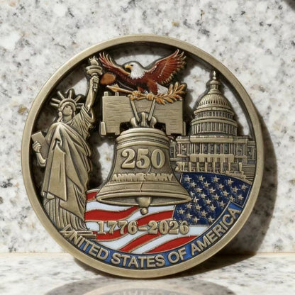 U.S. 250th Anniversary Statue of Liberty Commemorative Coin & Gift Medal