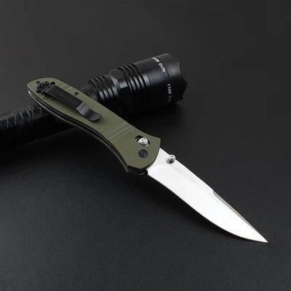 BM710D G10410 Stainless Steel Lined Outdoor Folding Knife